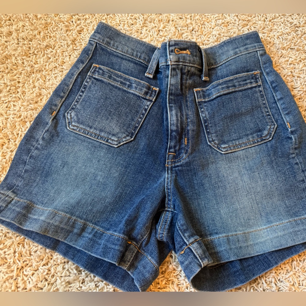 J. Crew Denim Blue Jean Sailor Shorts size 25
